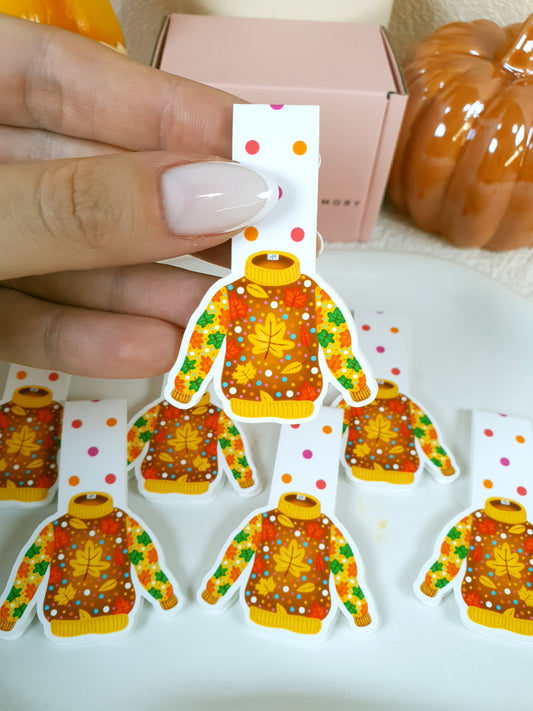 Yellowish-Brown Sweater Magnetic Bookmark