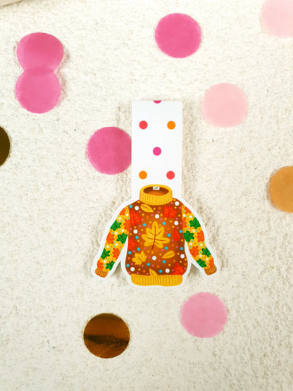 Yellowish-Brown Sweater Magnetic Bookmark