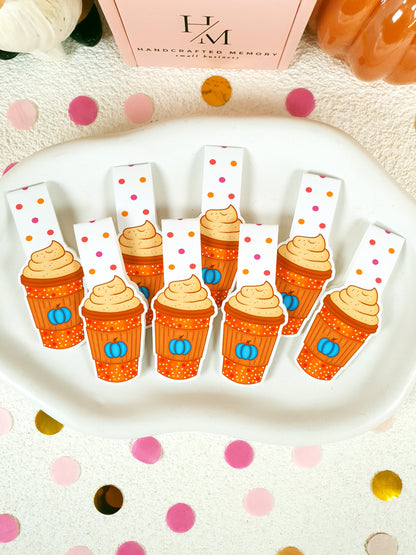 Pumpkin Latte Magnetic Bookmark