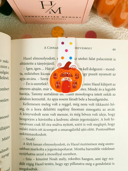 Pumpkin Library Magnetic Bookmark
