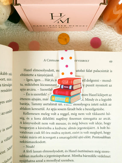 Stack of Books Magnetic Bookmark