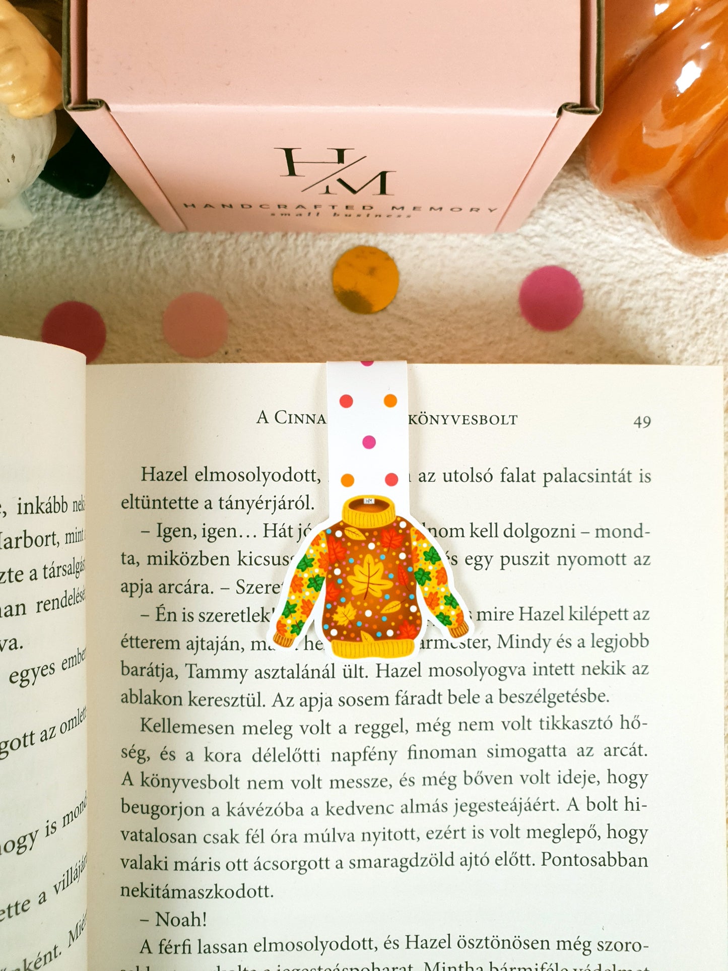 Yellowish-Brown Sweater Magnetic Bookmark