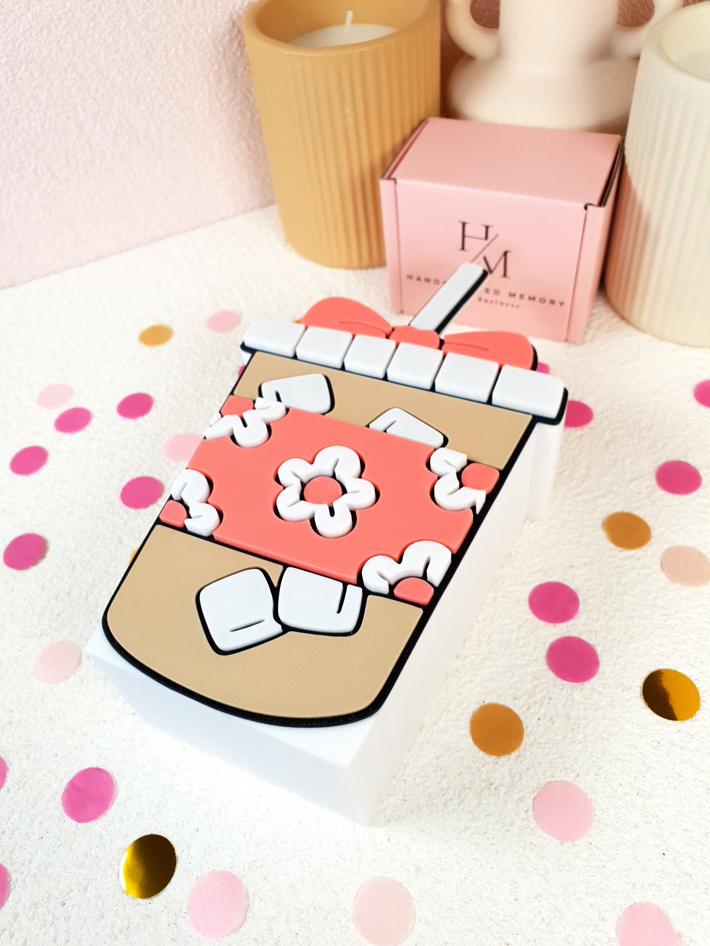 3D Printed Iced Coffee Pen Holder