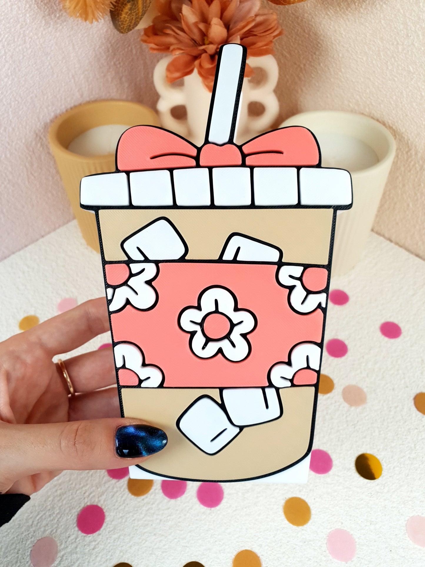 3D Printed Iced Coffee Pen Holder