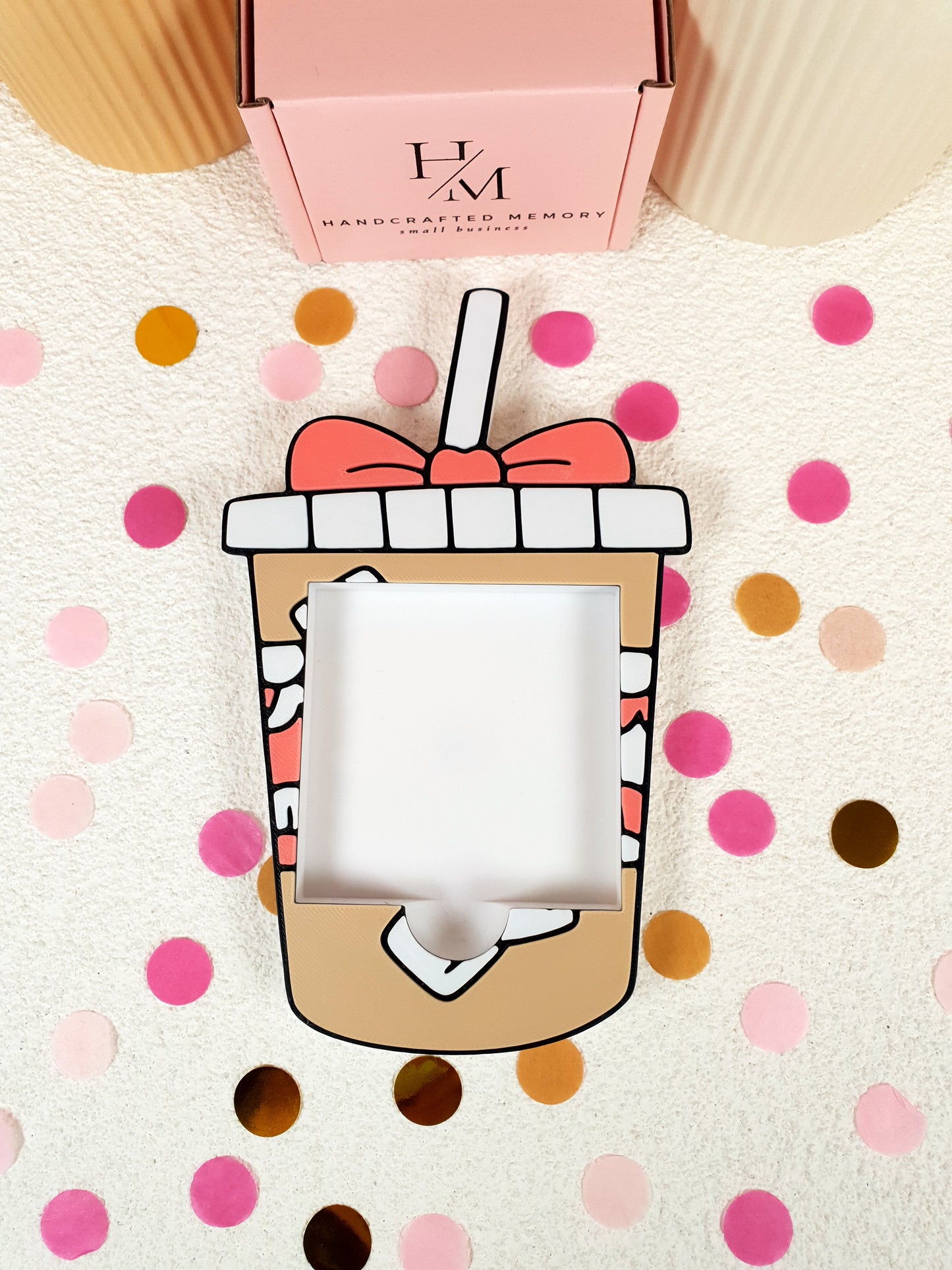 3D Printed Iced Coffee Sticky Notes & Notepad Holder