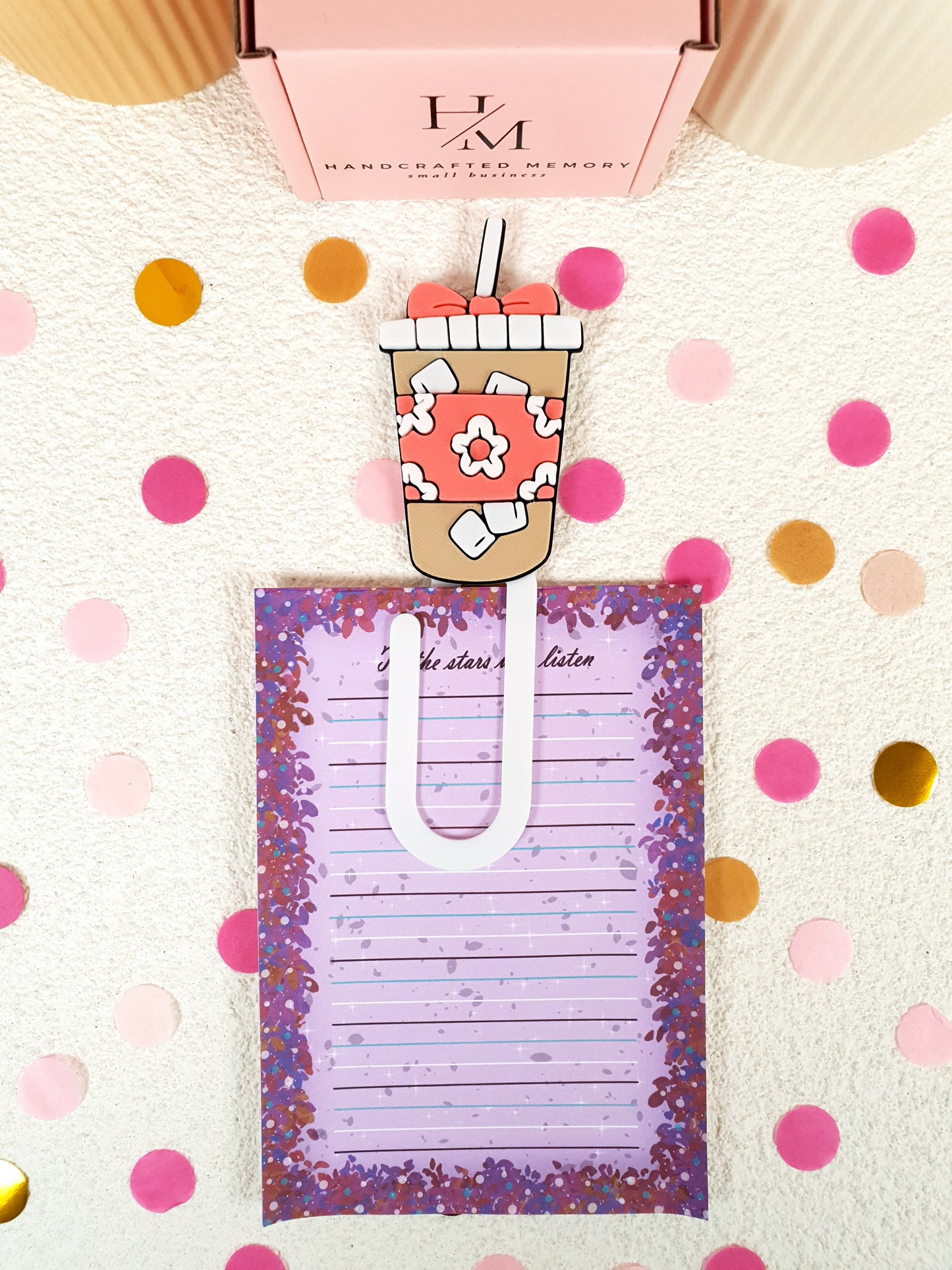 3D Printed Iced Coffee Paper Clip