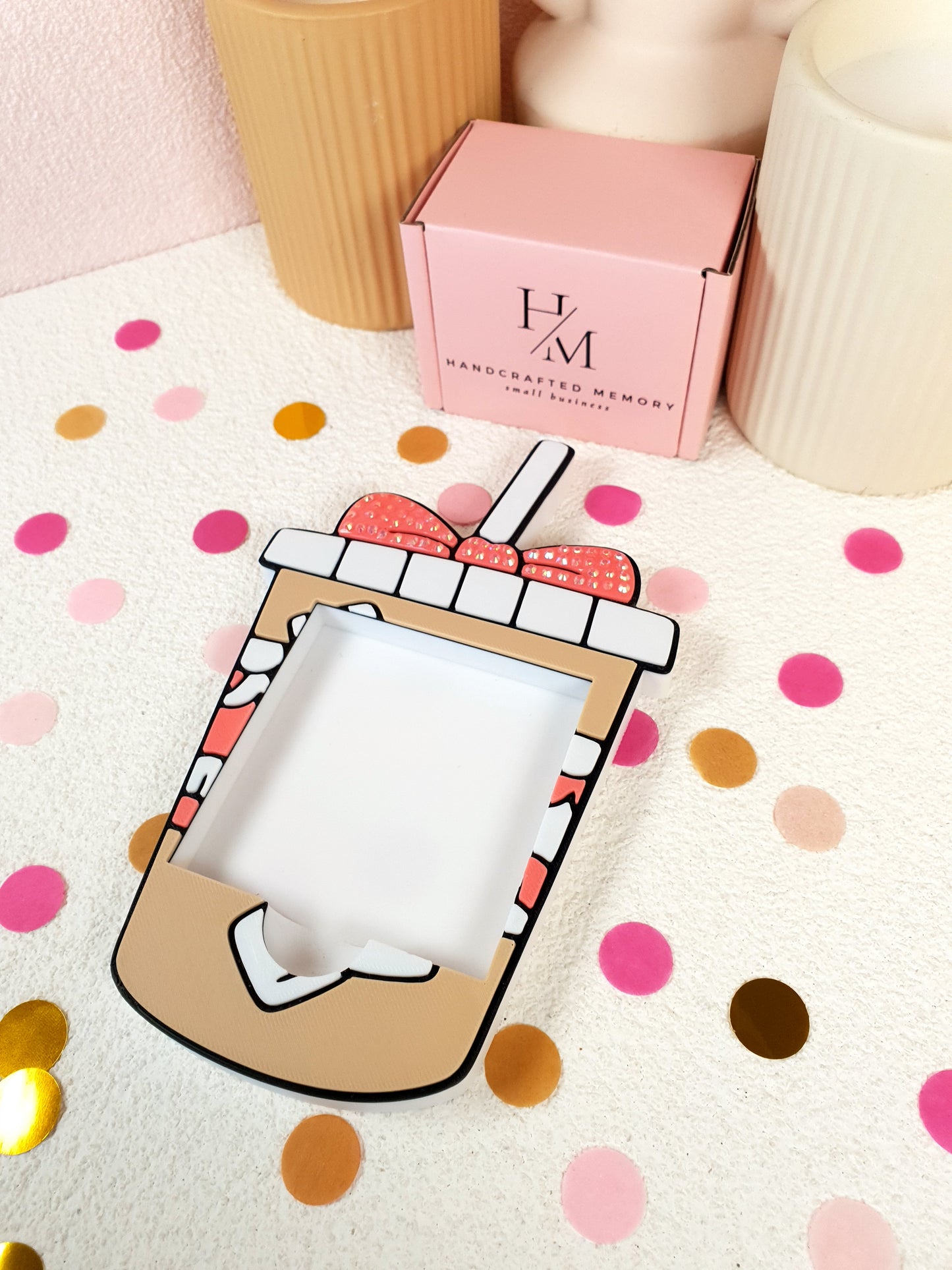 3D Printed Iced Coffee Sticky Notes & Notepad Holder