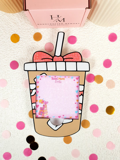 3D Printed Iced Coffee Sticky Notes & Notepad Holder