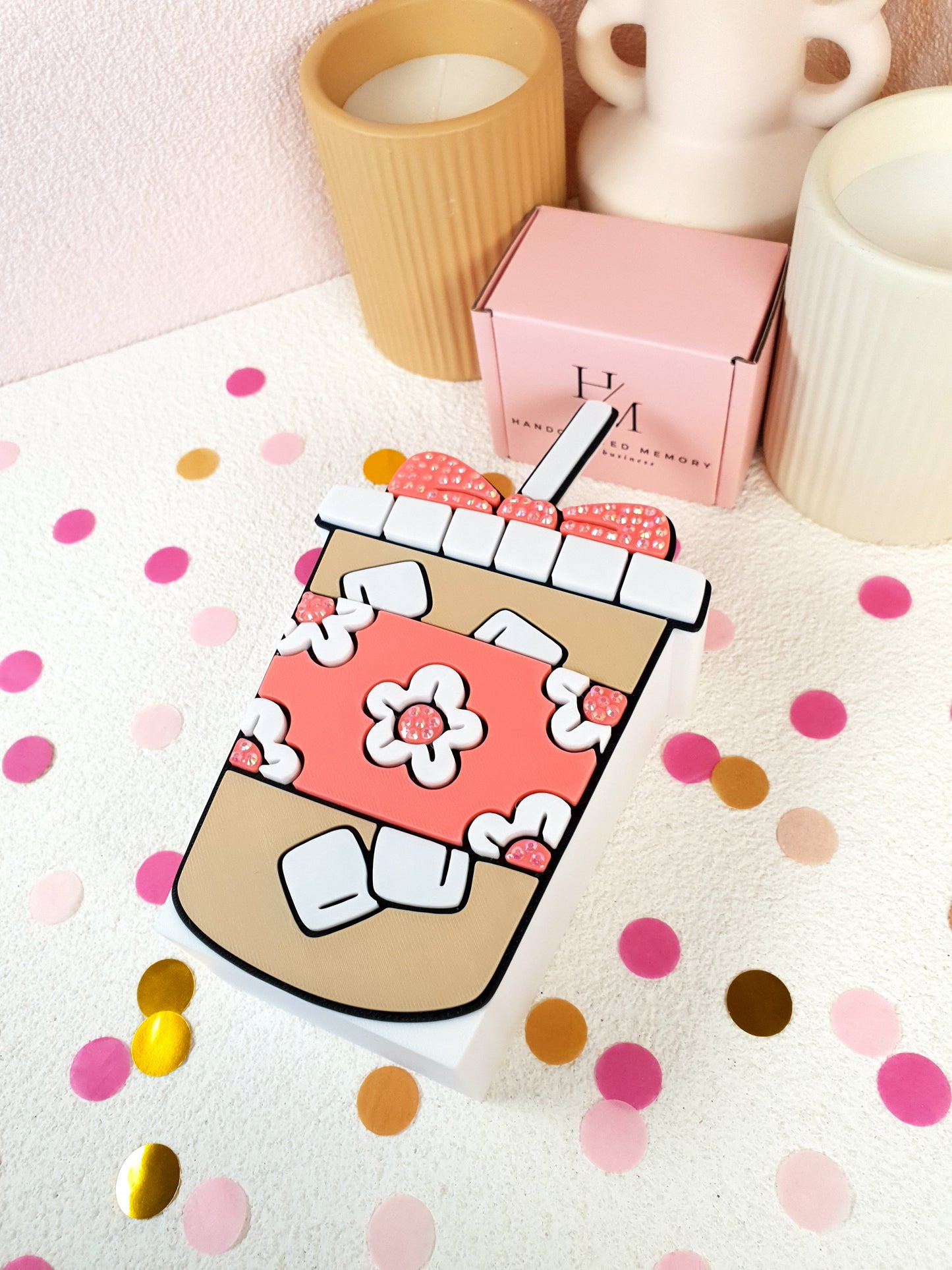 3D Printed Iced Coffee Pen Holder