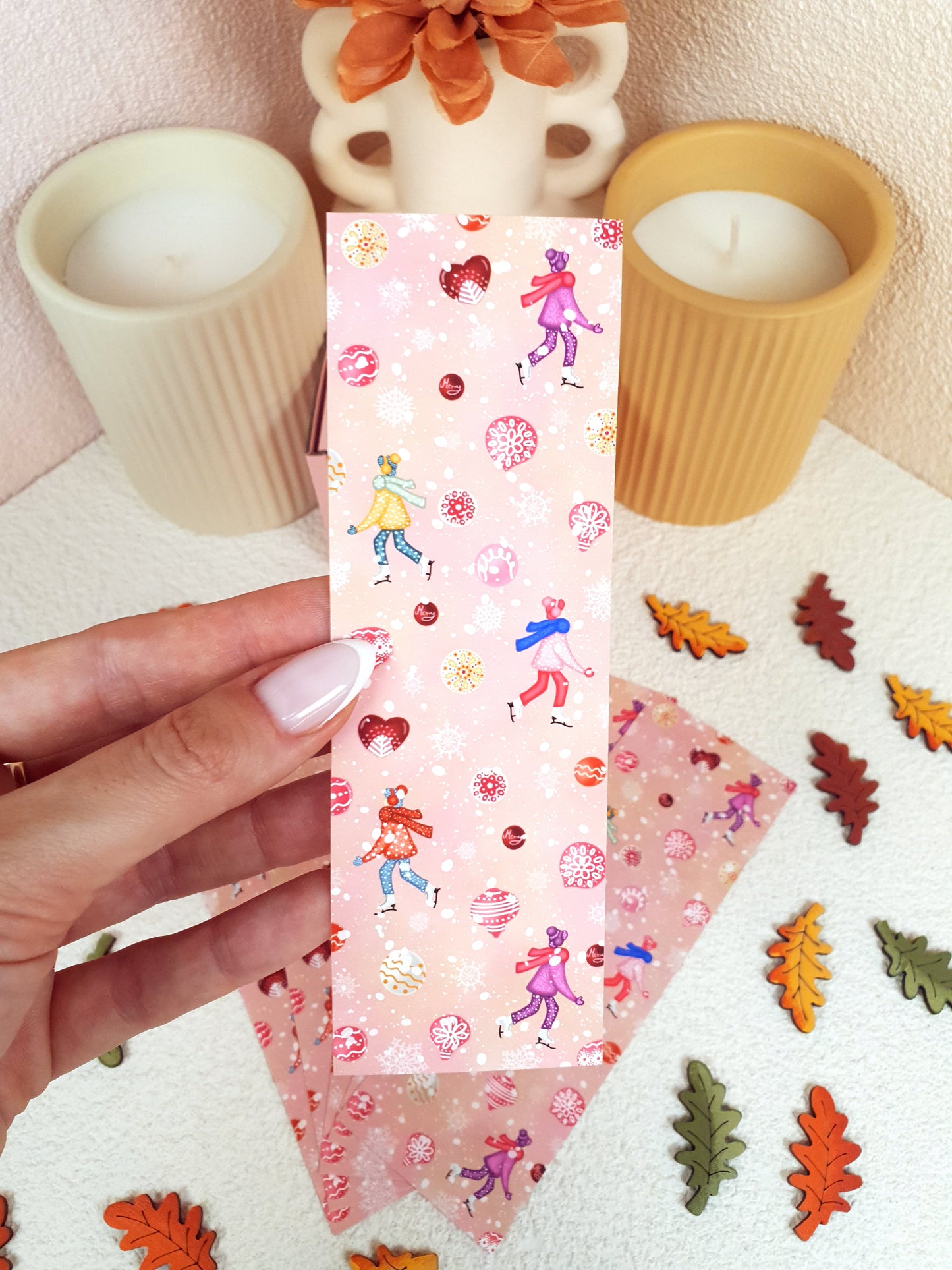 Christmas Market Traditional Bookmark Set or Individual