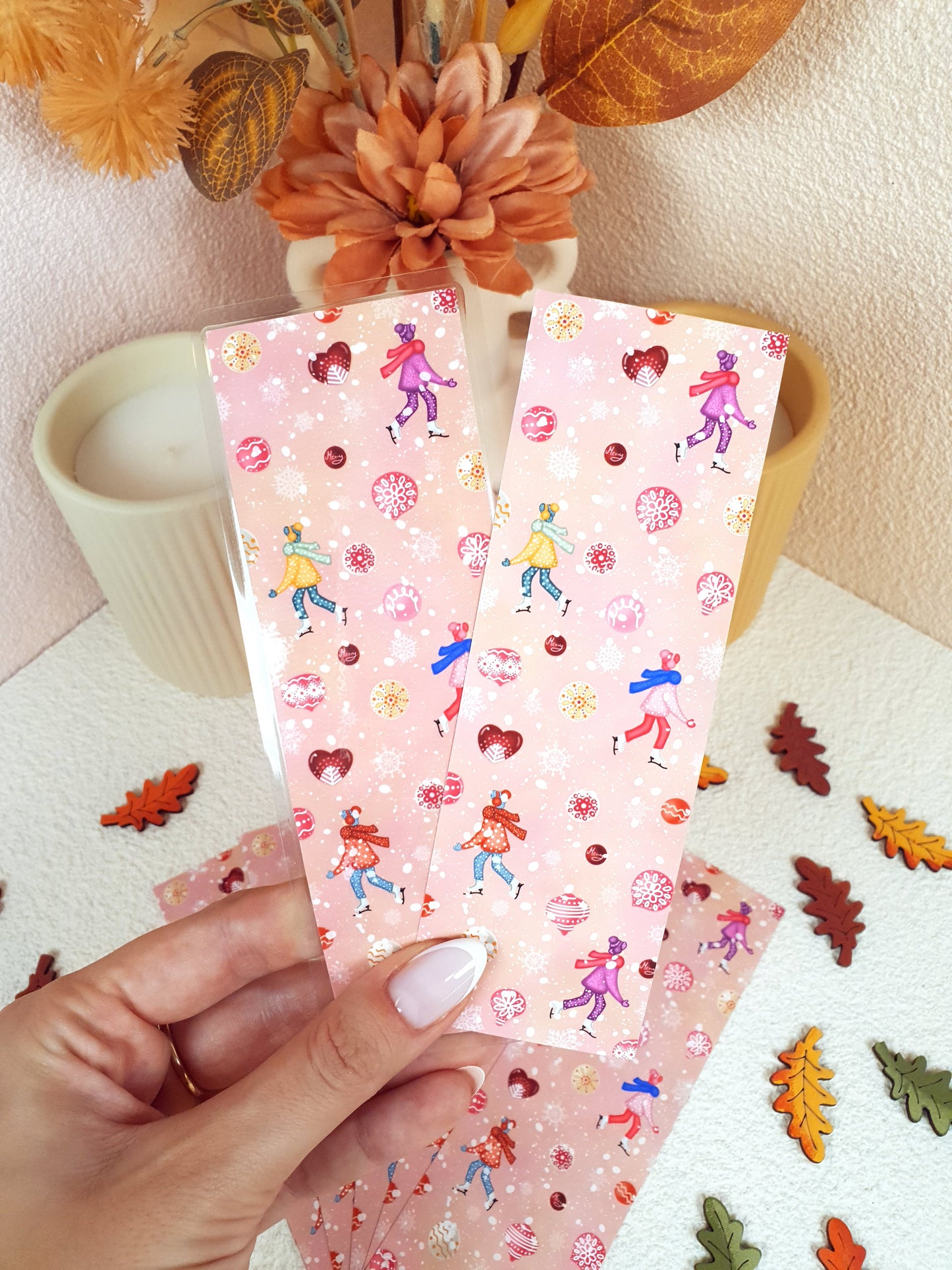 Christmas Market Traditional Bookmark Set or Individual