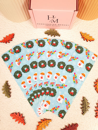 Christmas Market Traditional Bookmark Set or Individual