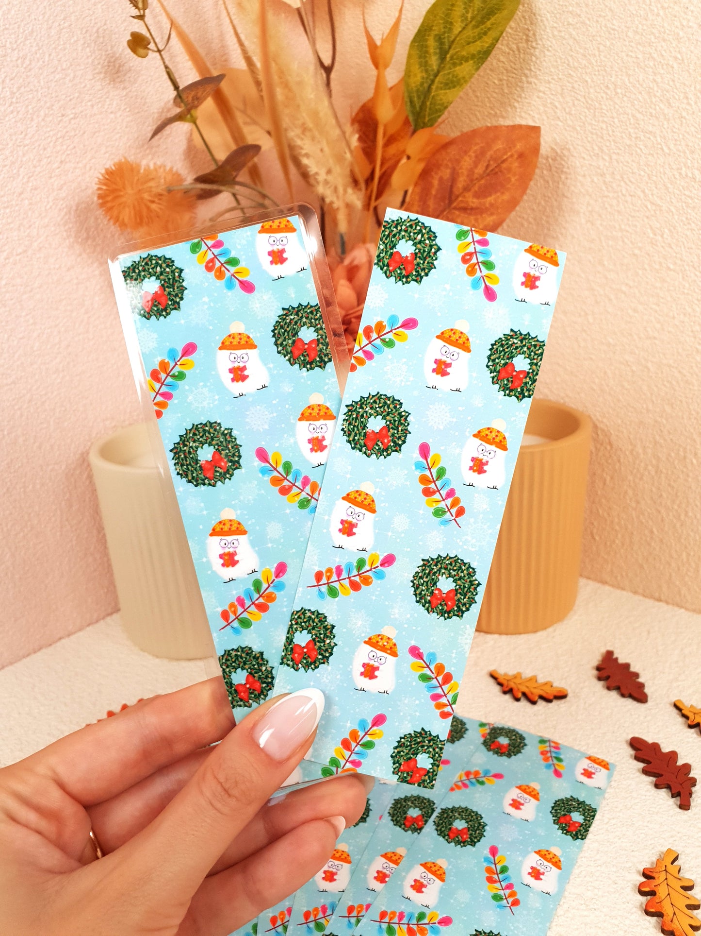 Christmas Market Traditional Bookmark Set or Individual