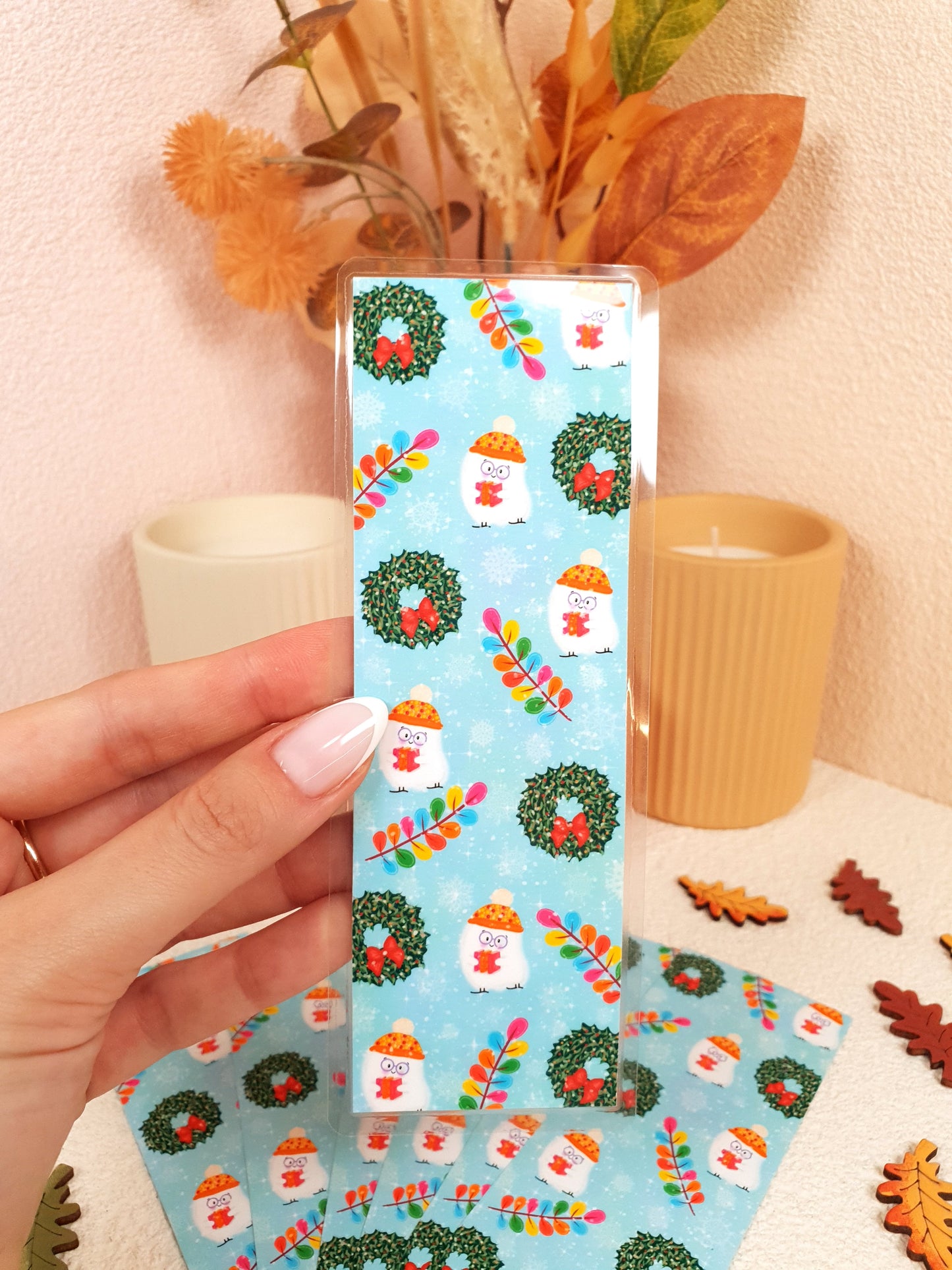 Christmas Market Traditional Bookmark Set or Individual