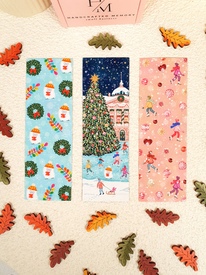 Christmas Market Traditional Bookmark Set or Individual