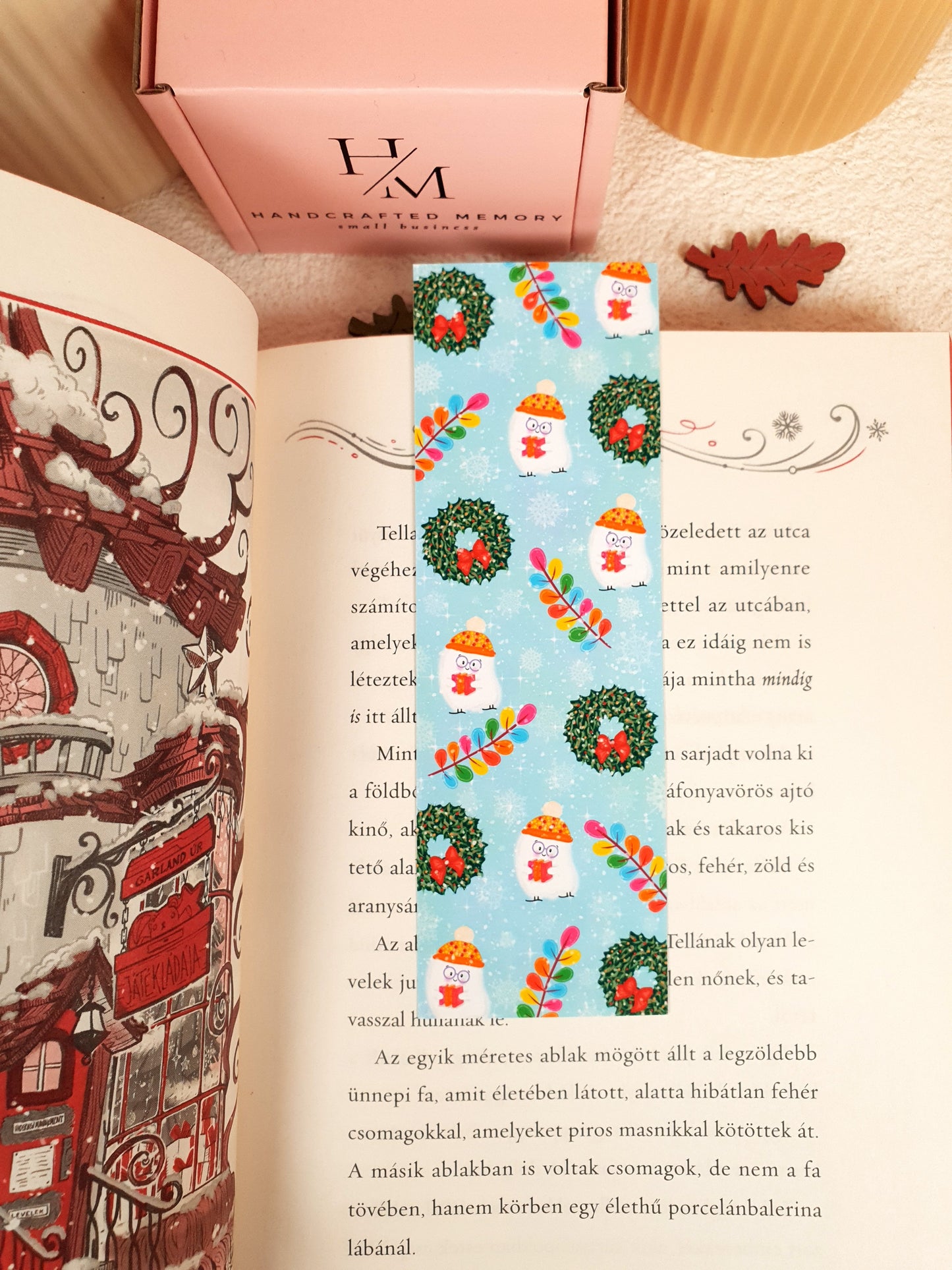 Christmas Market Traditional Bookmark Set or Individual