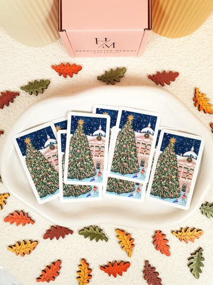 Christmas Market Vinyl Sticker