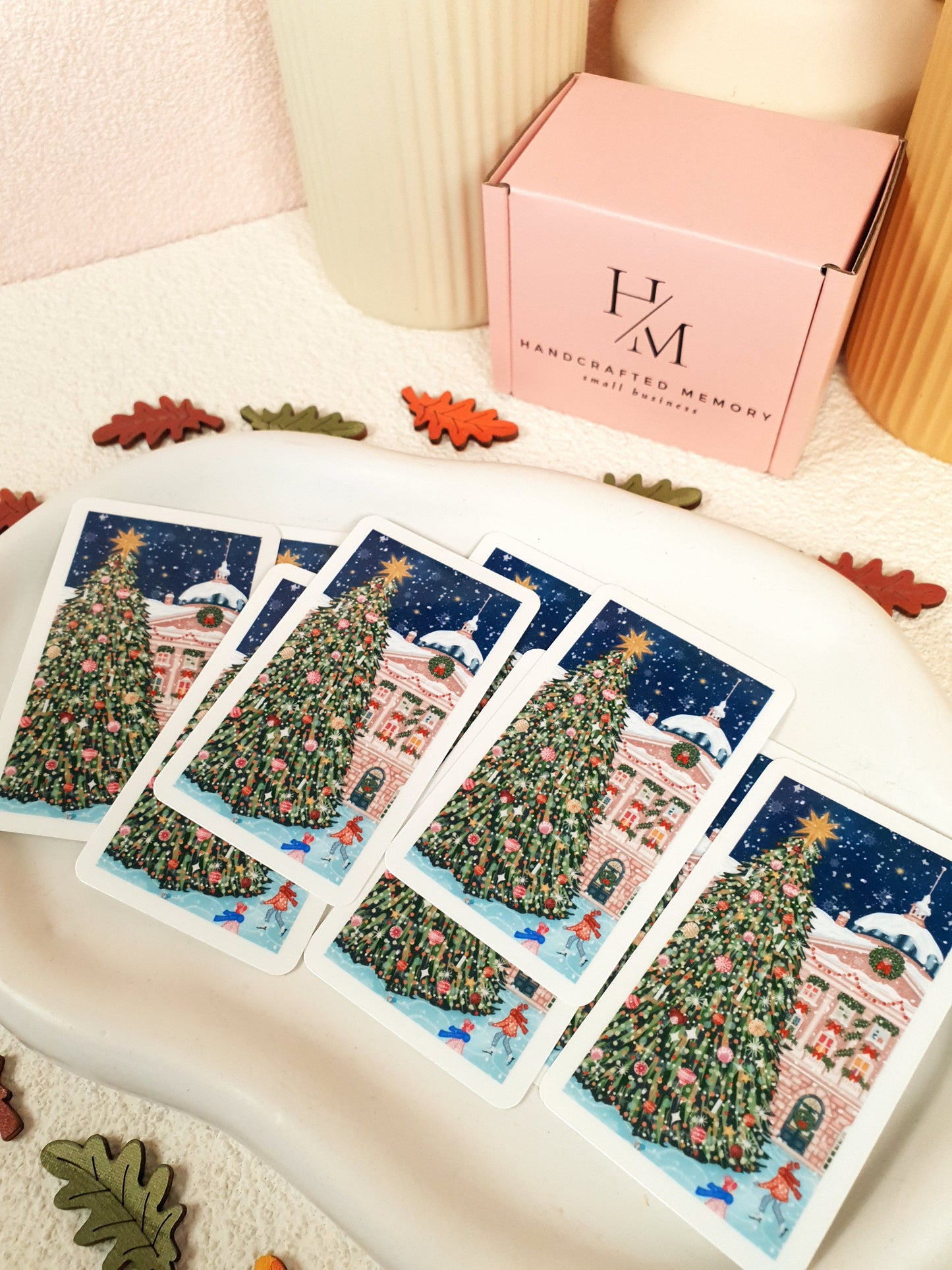 Christmas Market Vinyl Sticker