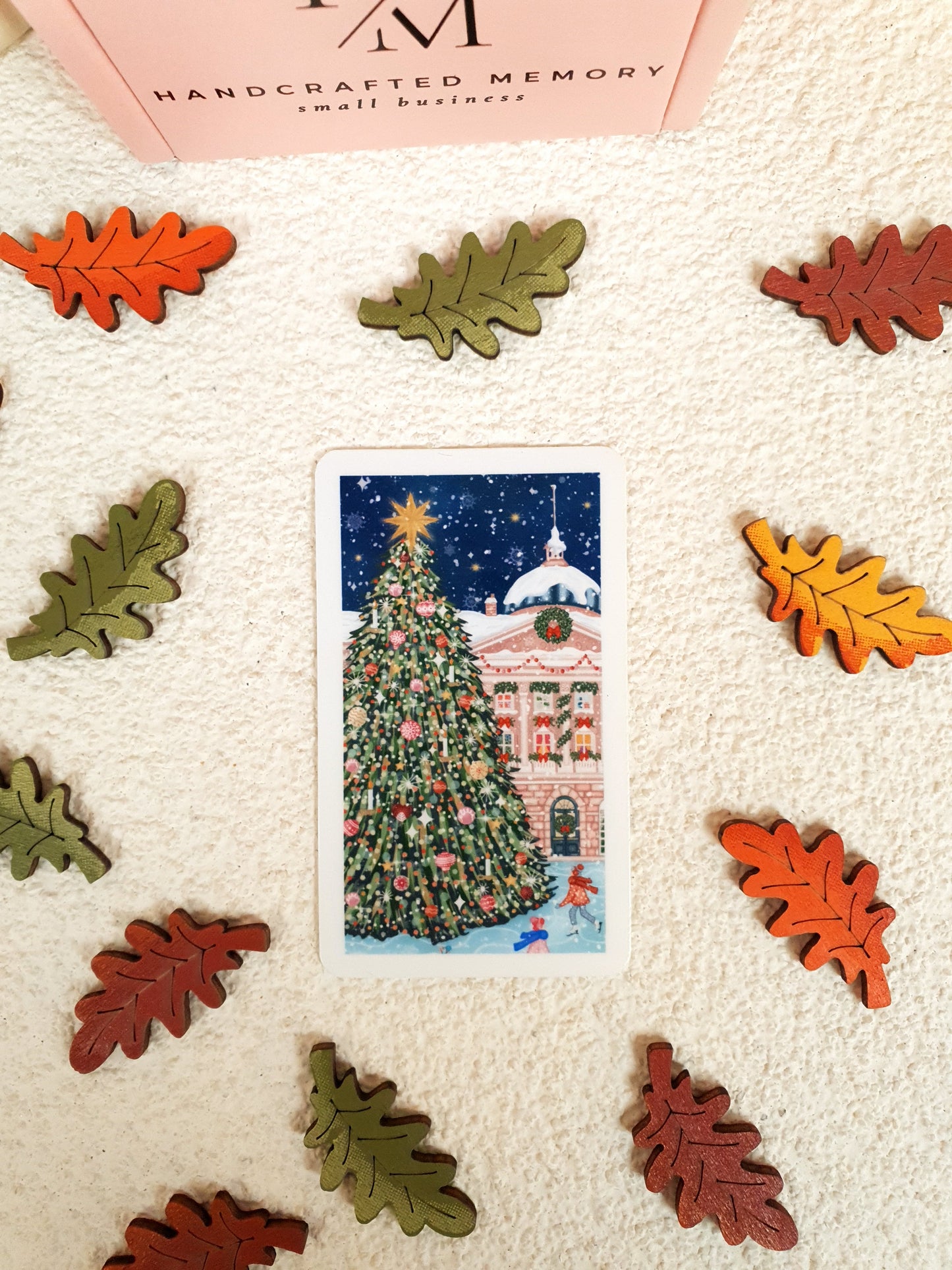 Christmas Market Vinyl Sticker