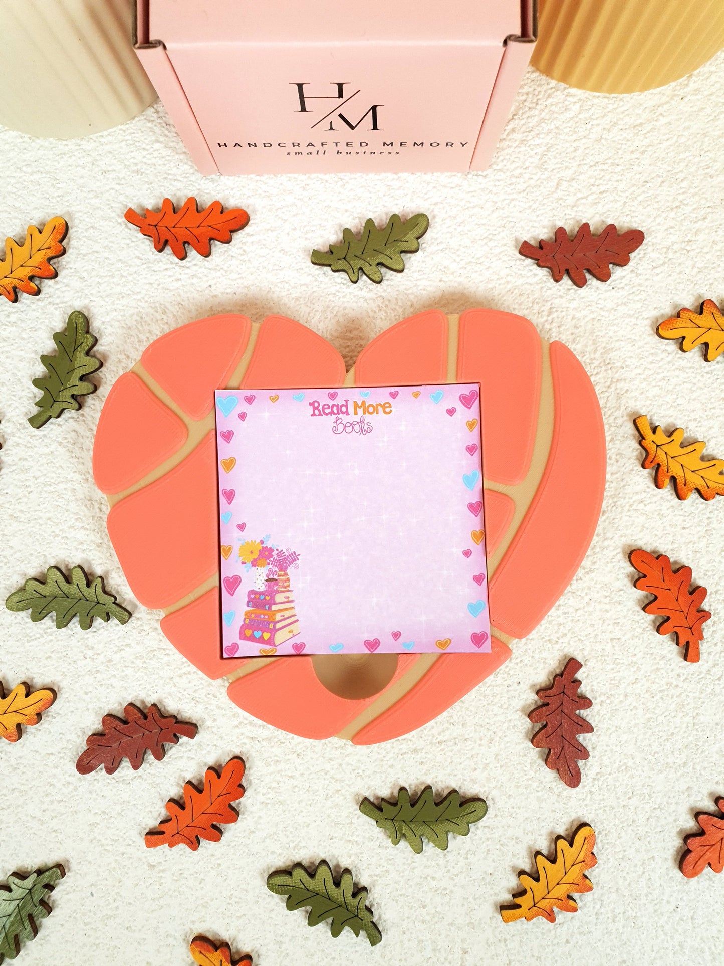 3D Printed Concha Heart Sticky Notes & Notepad Holder