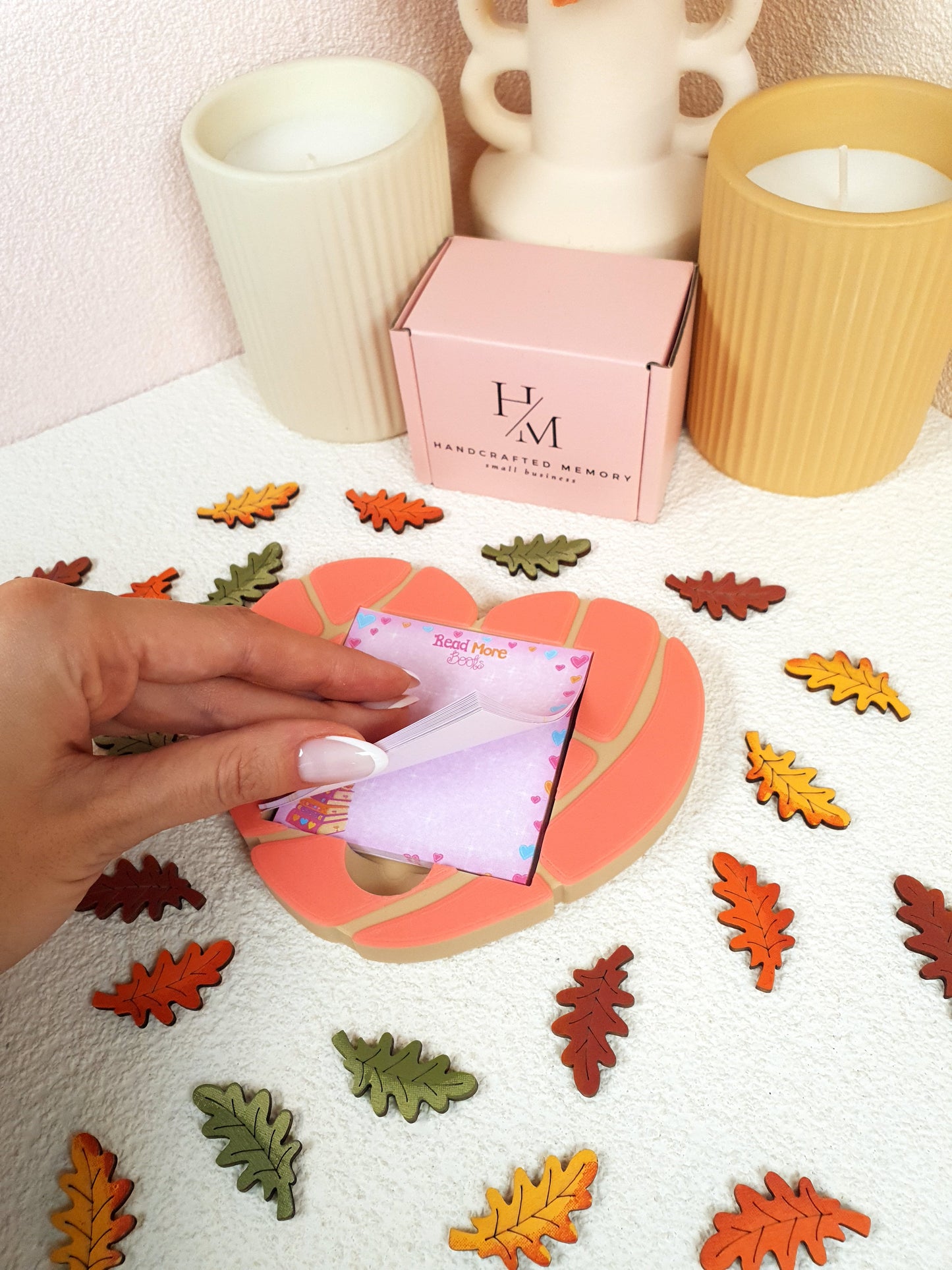 3D Printed Concha Heart Sticky Notes & Notepad Holder