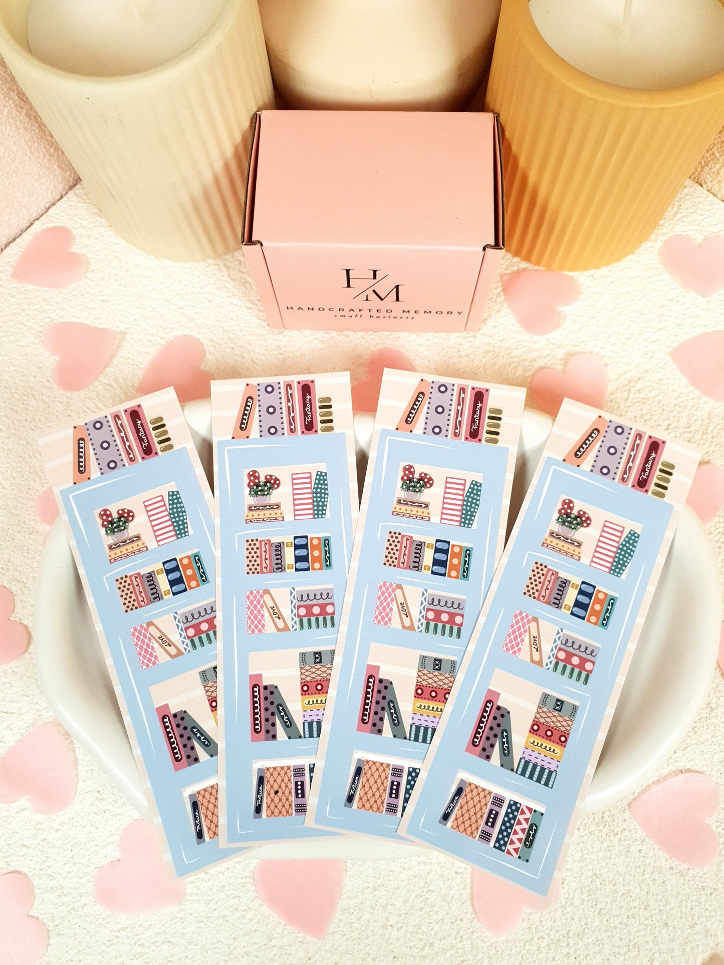 Cozy Reading Bookshelves Traditional Bookmark