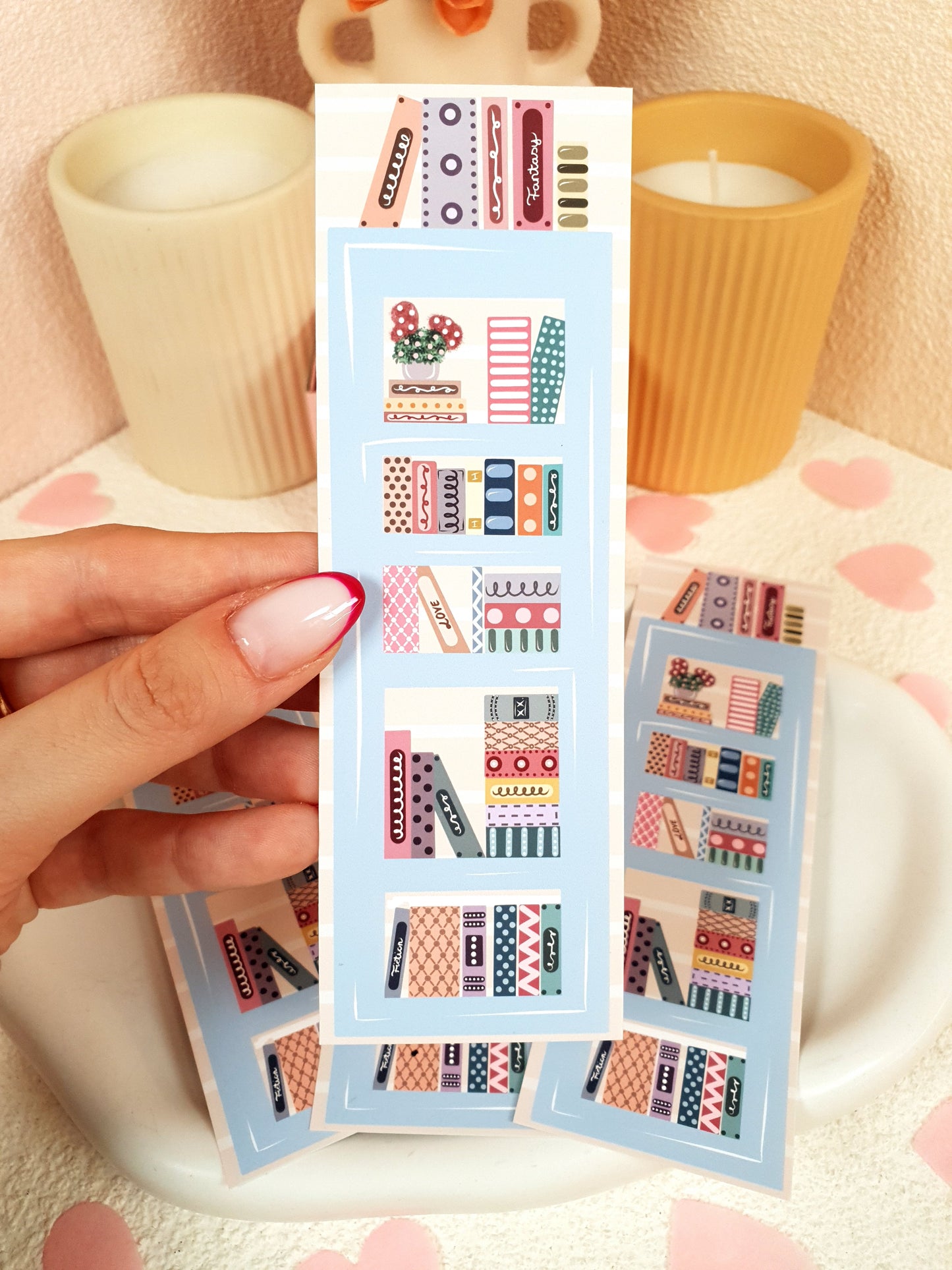 Cozy Reading Bookshelves Traditional Bookmark