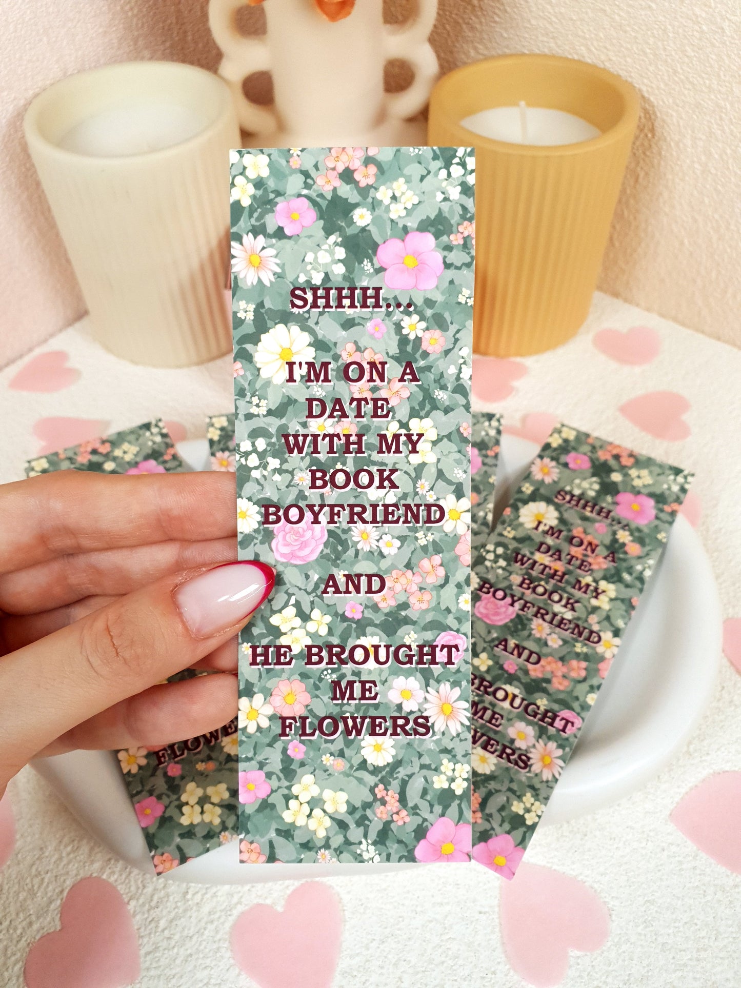 Date With My Book Boyfriend Traditional Bookmark