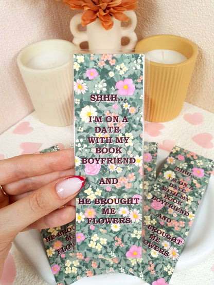 Date With My Book Boyfriend Traditional Bookmark