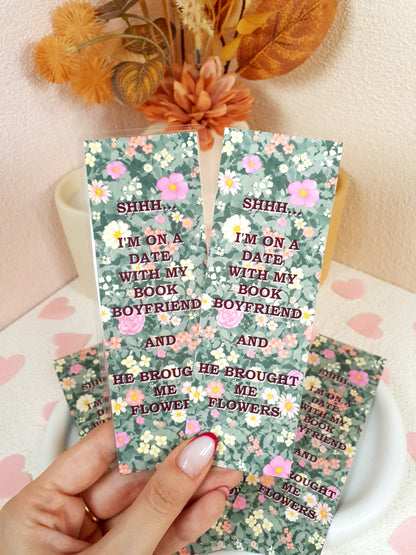 Date With My Book Boyfriend Traditional Bookmark