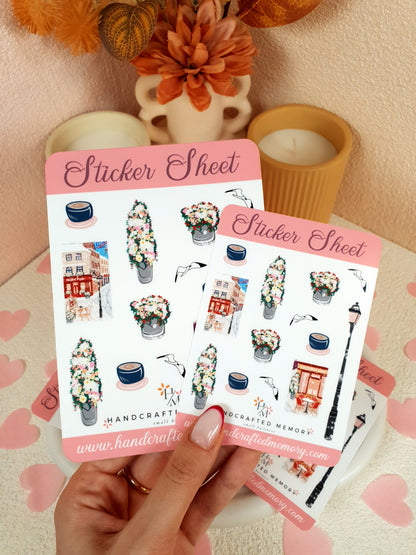 Blackpool in Winter Sticker Sheet