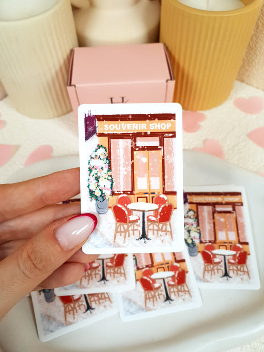 Blackpool Souvenir Shop Vinyl Sticker