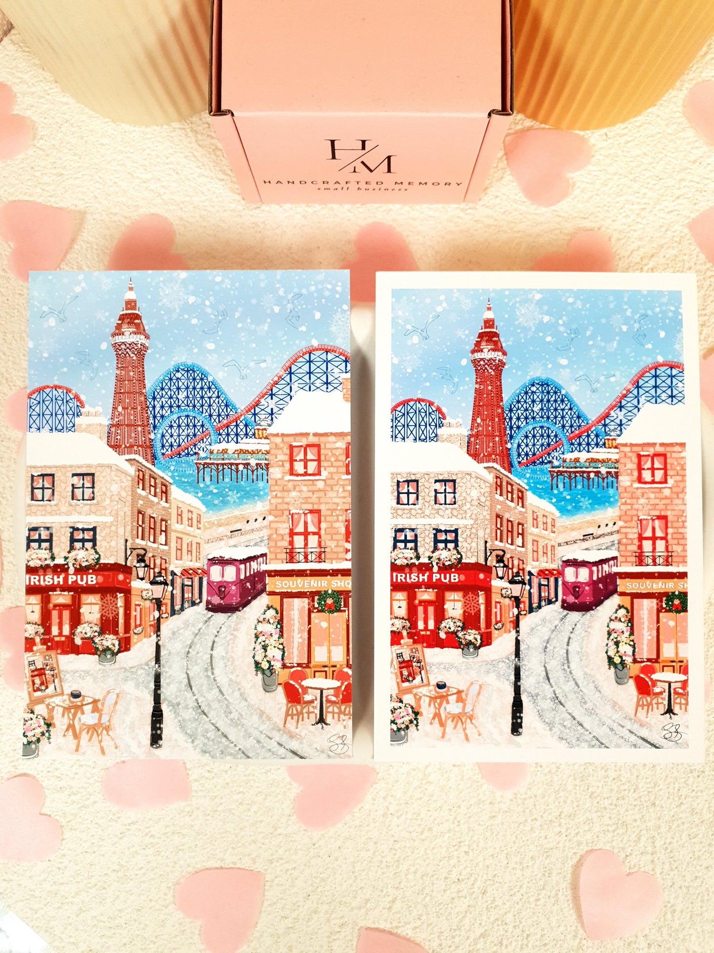 Blackpool in Winter Art Print