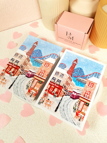 Blackpool in Winter Art Print