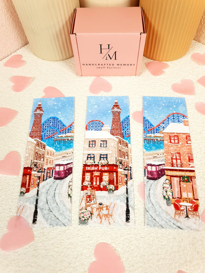 Blackpool in Winter Traditional Bookmark Set