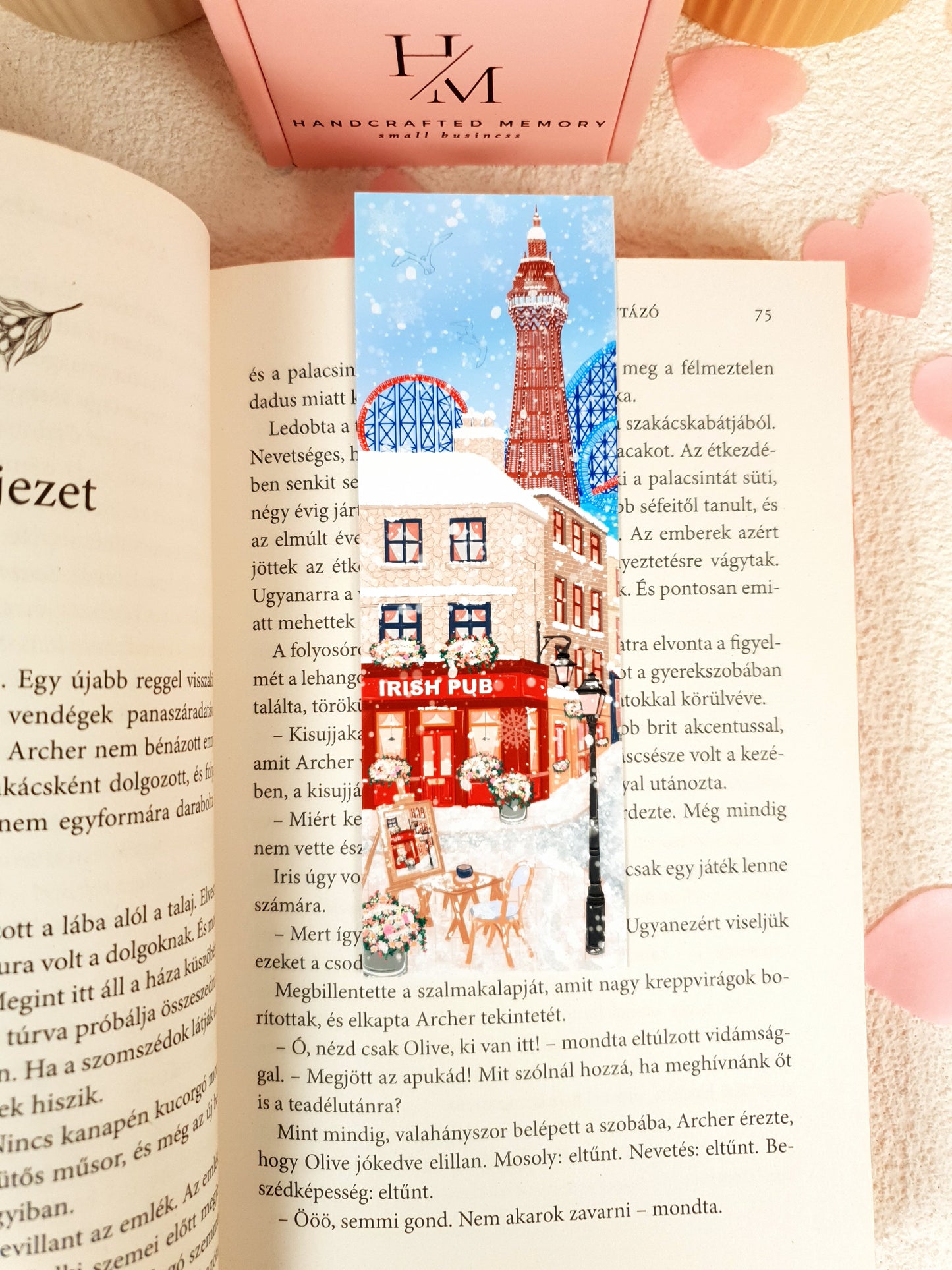 Blackpool in Winter Traditional Bookmark Set