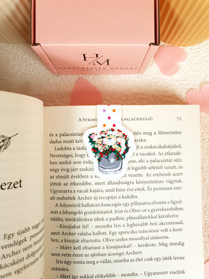 Hócsókolta Virágok – Mágneses Könyvjelző