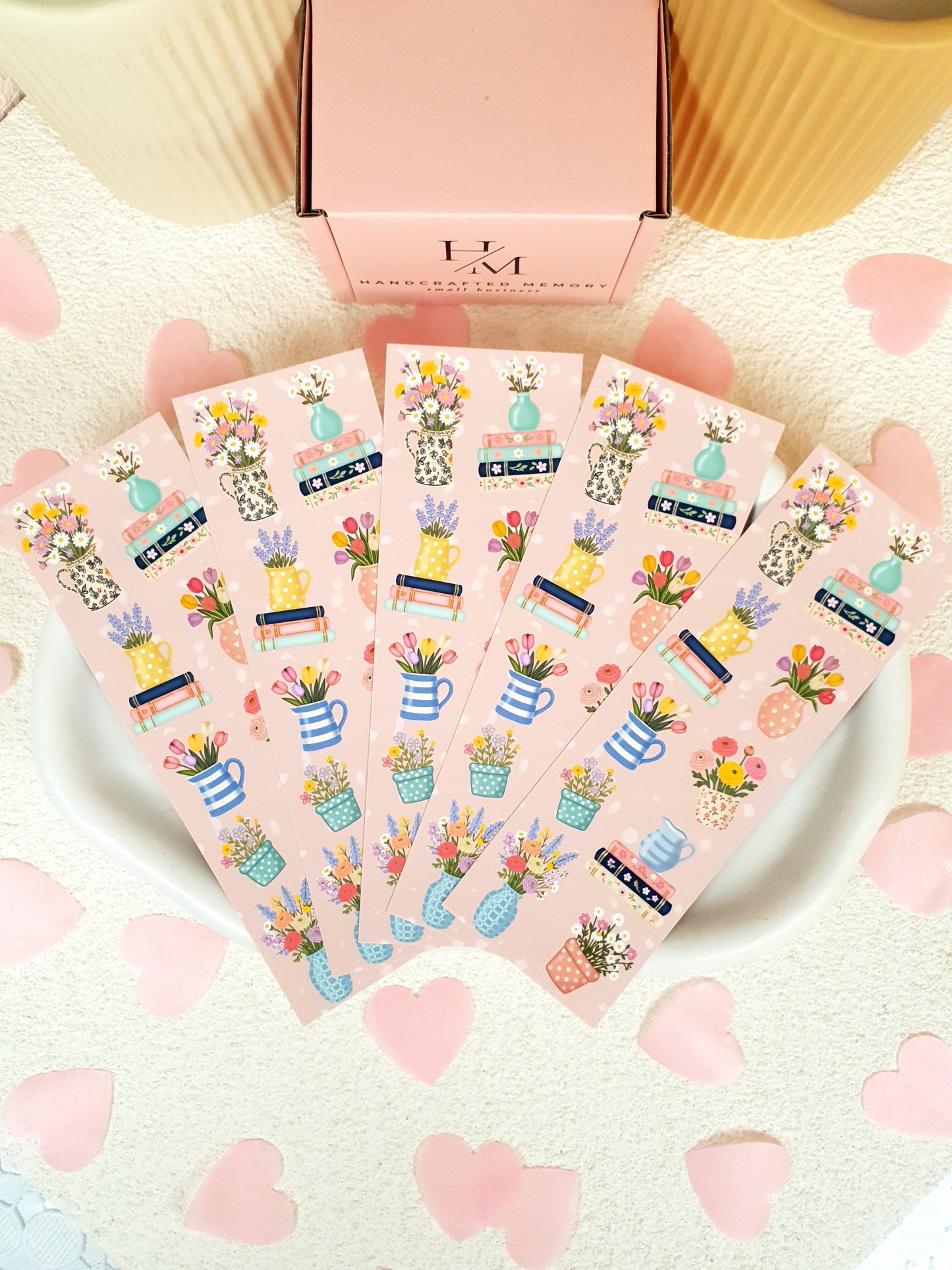 Spring Flowers Traditional Bookmark