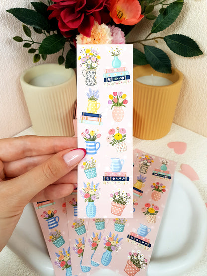 Spring Flowers Traditional Bookmark