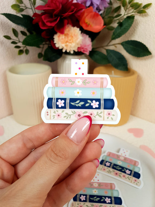 Pastel Books Magnetic Bookmark