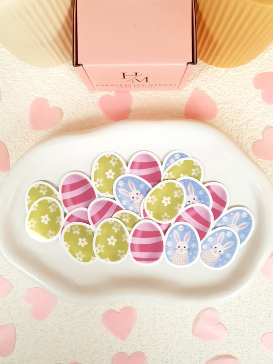 Colorful Eggs Vinyl Sticker