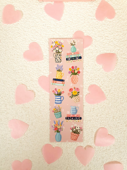 Spring Flowers Traditional Bookmark