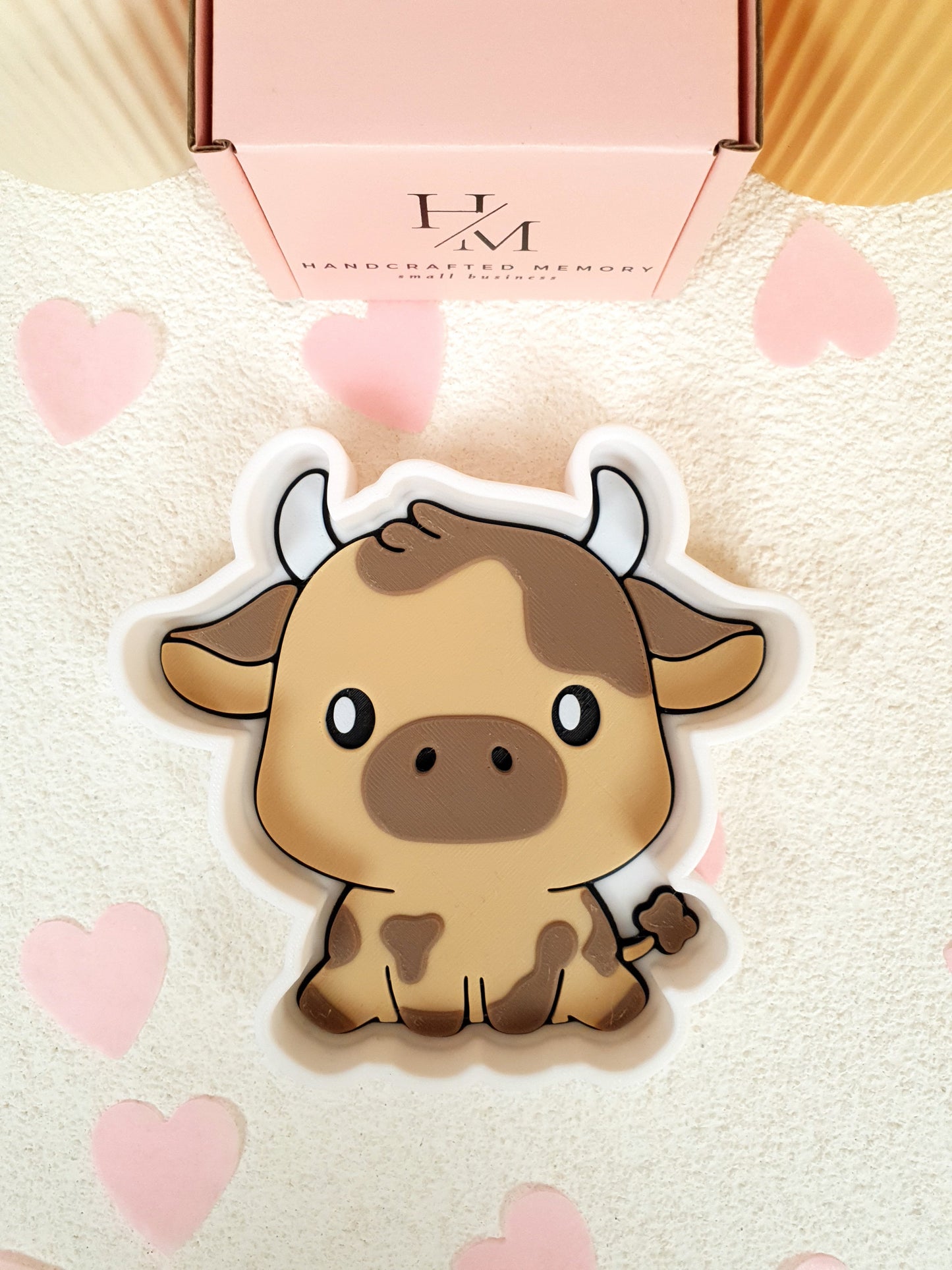 3D Printed Cute Cow Trinket Tray