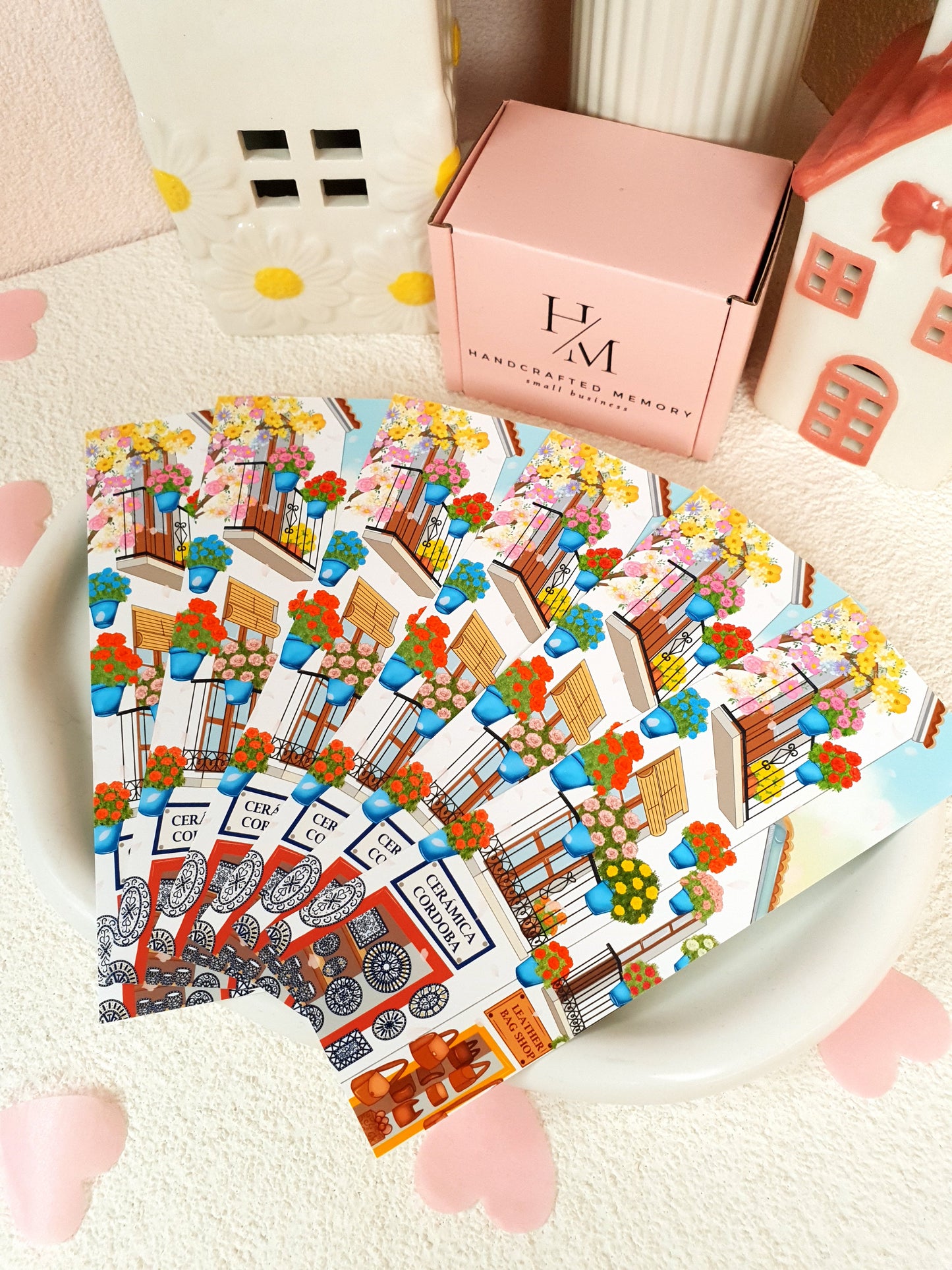 Flowers Street Traditional Bookmark