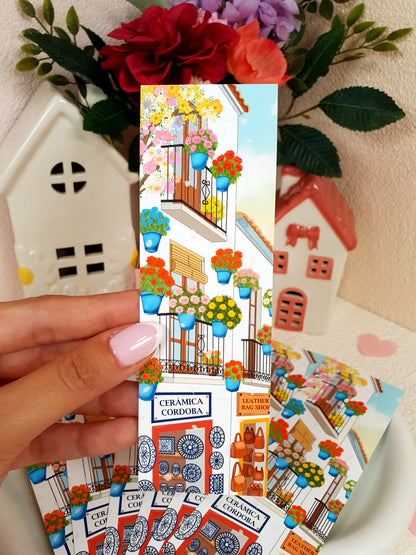 Flowers Street Traditional Bookmark