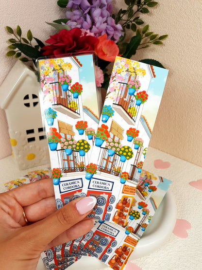 Flowers Street Traditional Bookmark