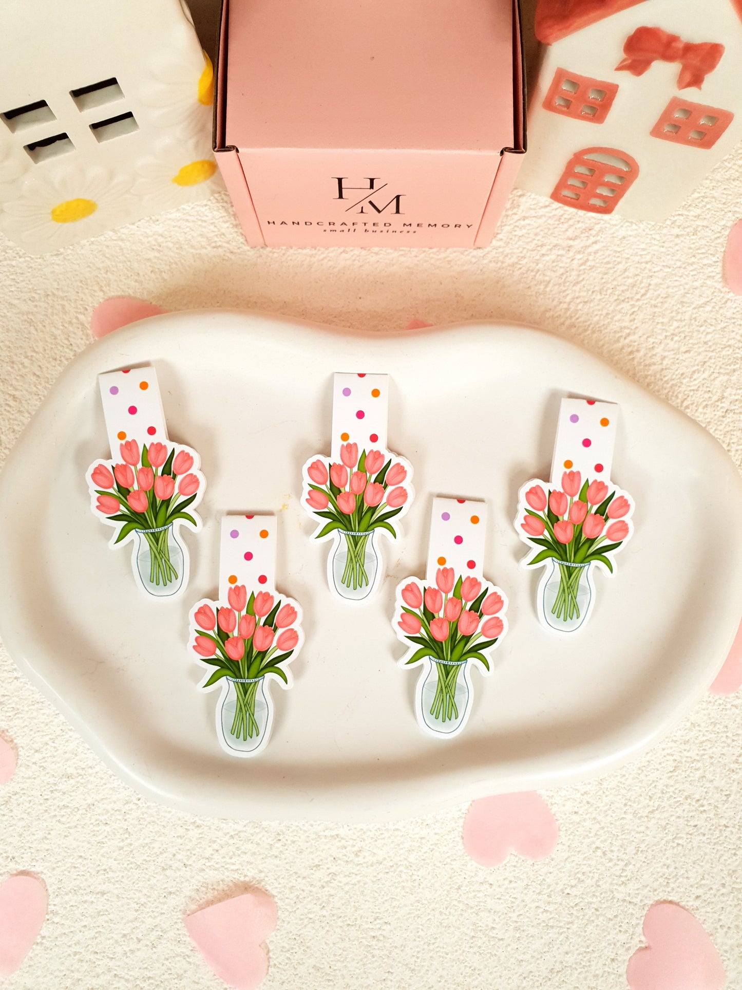 Tulips Magnetic Bookmark