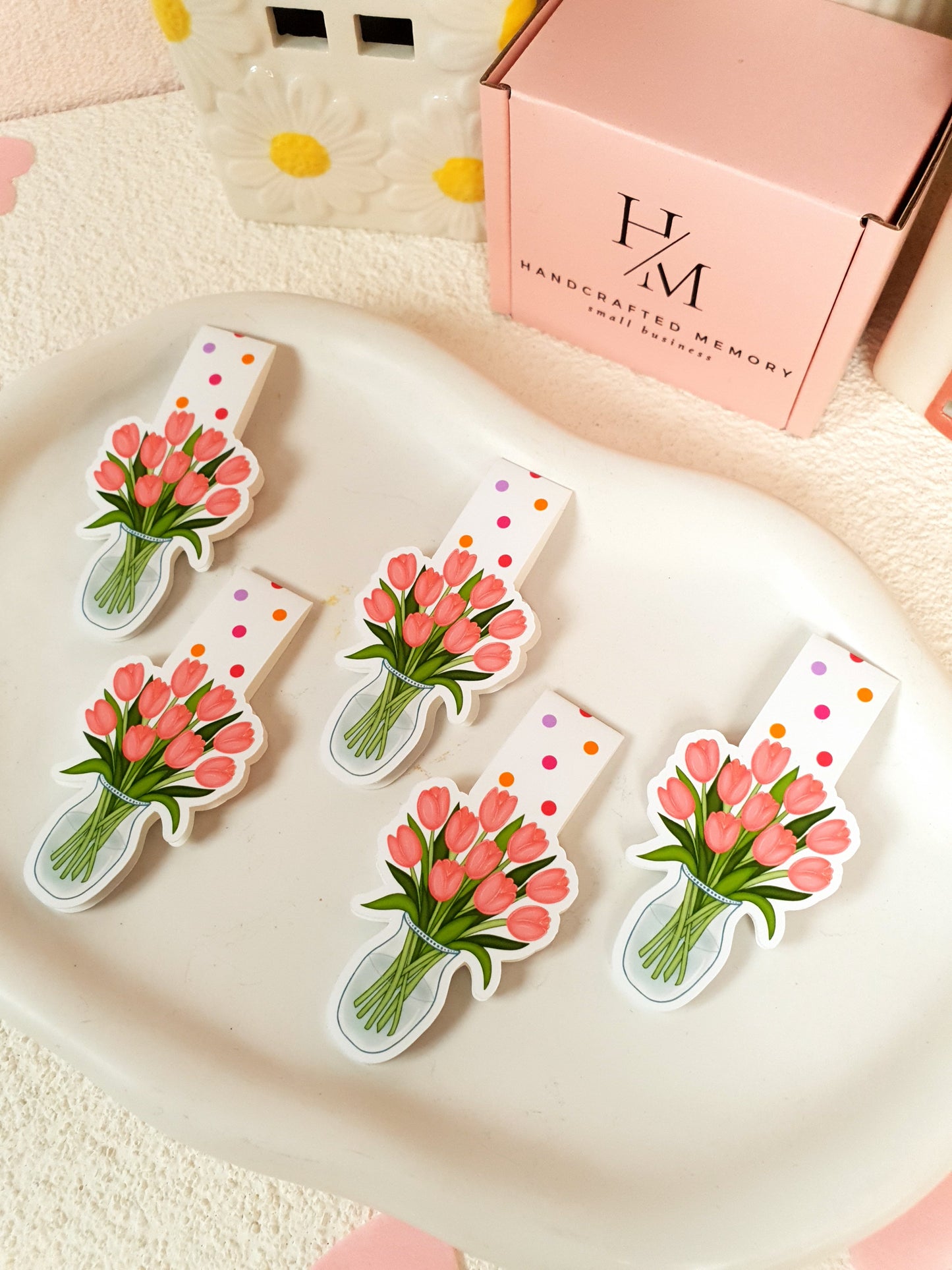 Tulips Magnetic Bookmark