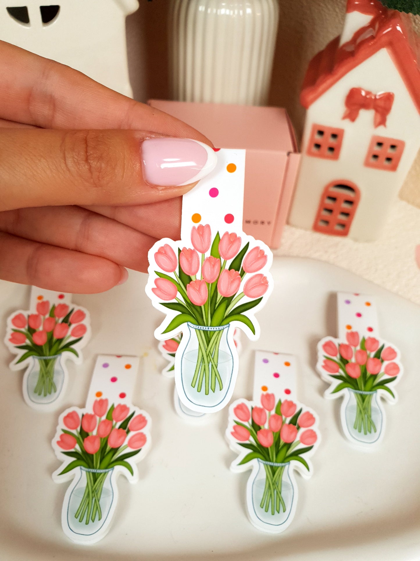 Tulips Magnetic Bookmark