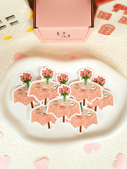 Breakfast Table Vinyl Sticker